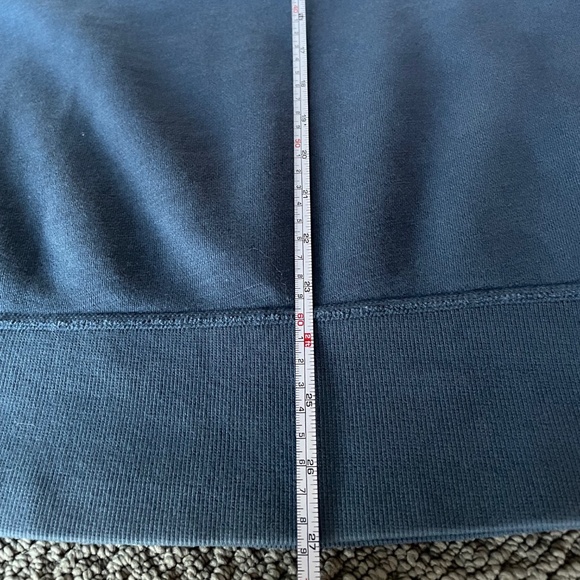 Rag & Bone Women's Garment Dyed Racer Hoodie Washed Navy Cotton Size S NWT - Picture 8 of 8